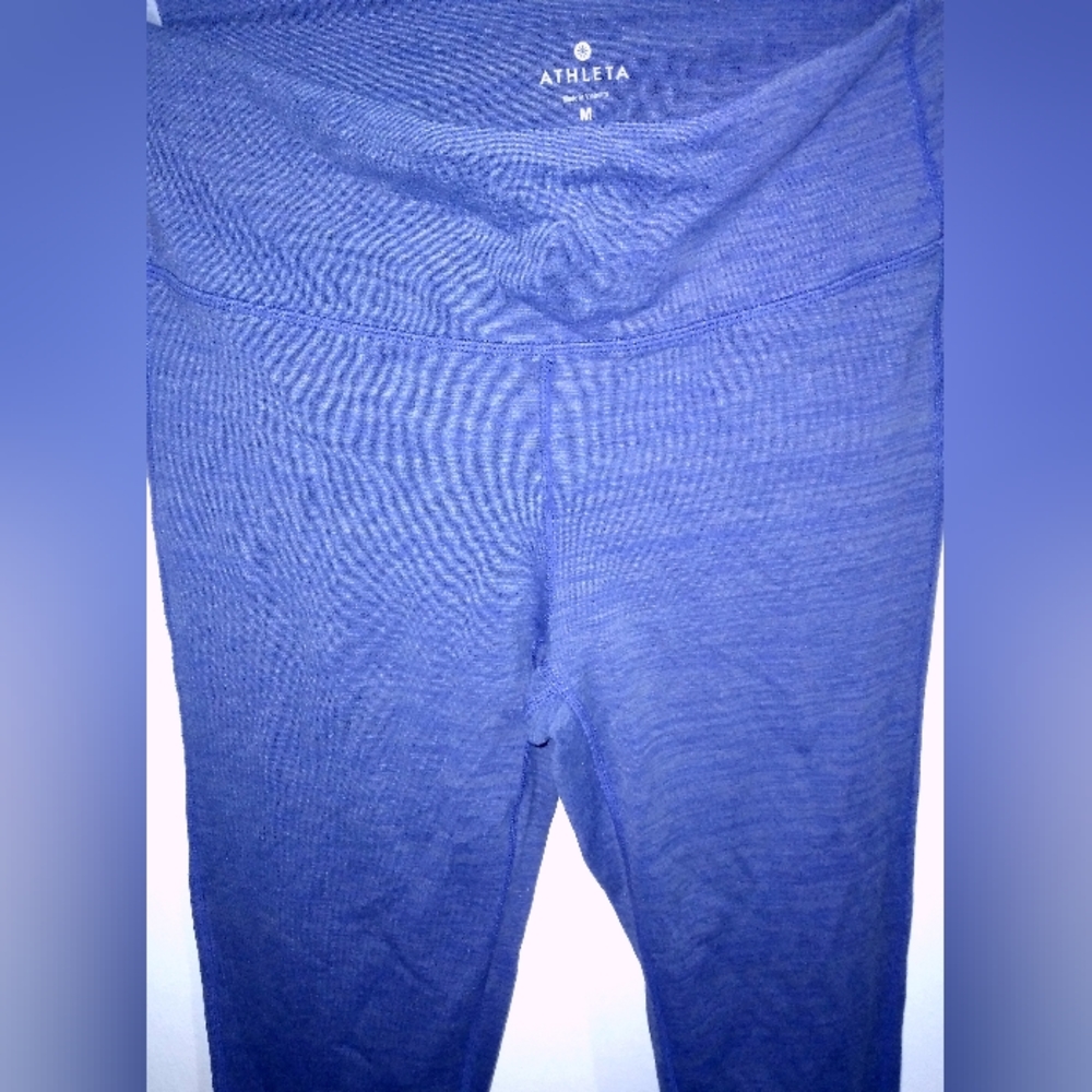 Athleta blue leggings size medium